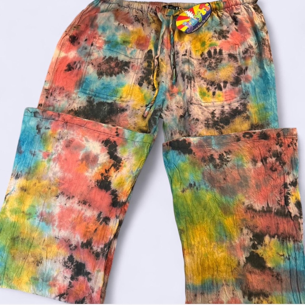Jayli Multicolor Tie-Dye Pants